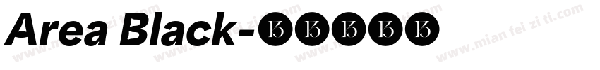 Area Black字体转换